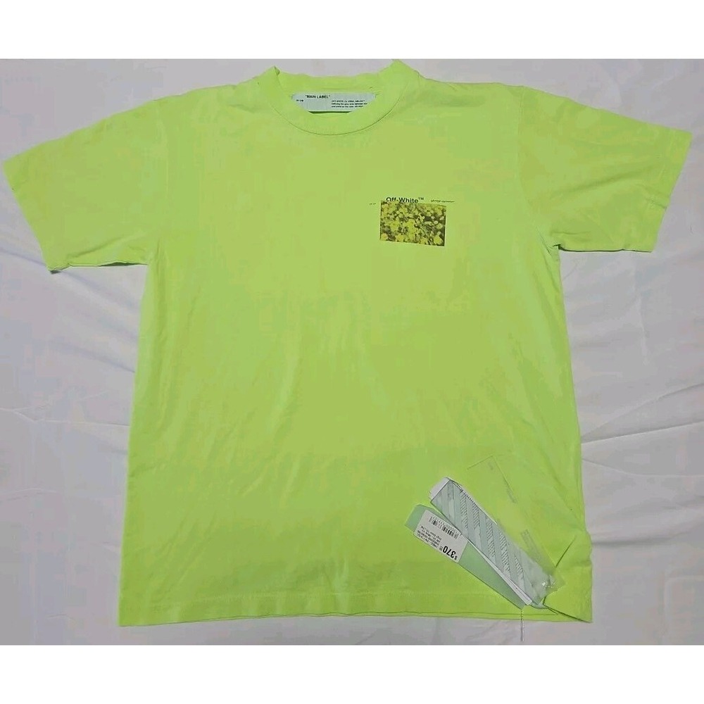 Off White Spring Summer 2013 Shirt Size L  Neon Green Yellow Vintage OFF-WHITE‎